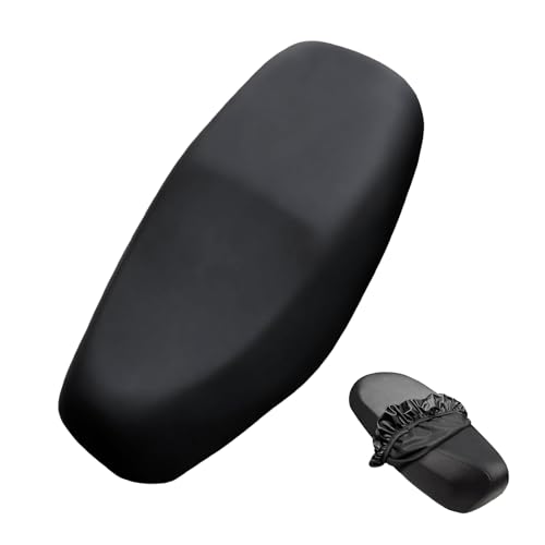 ZHYTUAL Universal Pafunda Asiento Moto Cojín Impermeable Funda Asiento Moto Scooter Cojín para Asiento de Vehículo Eléctrico con Banda Elástica Apto para Motocicletas y Scooters (65-75 cm x 40-45 cm)