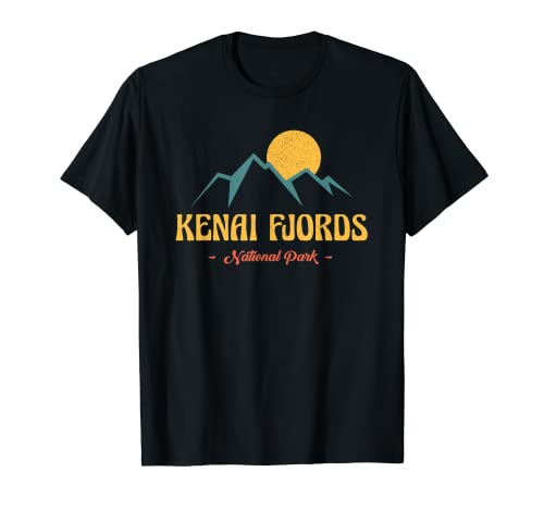 US Adventure Vintage Kenai Fiords National Park Souvenirs Camiseta