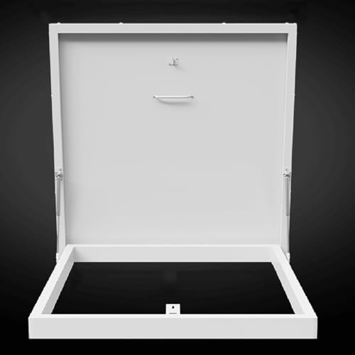 Roof Steel Security Door, Galvanized Roof Access Hatch, Cellars Exit Cover Hatch Door with Handle, House Skylight Lid(50 * 50cm)