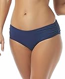 coco reef bikinis Figurschmeichelnde Bademode Coco Reef Damen Side Shirred Bottom Bikini-Unterteile, Marineblau Captain 423, Medium