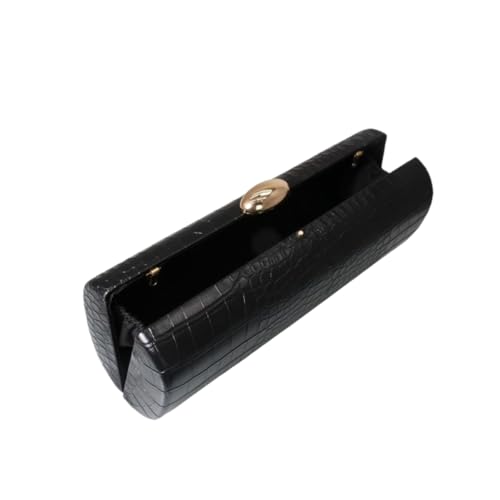 Image of Women Vegan Leather Evening Handbag Crocodile Pattern Handle Clutch Purse Cross Body Envelope Bag