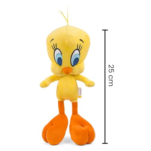 Image of Mirada Looney Tunes Tweety Soft Plush Toy | Yellow Cartoon Stuffed Animal for Kids & Girls | Cute Soft Toys for Kids, Stuffed Animals, Plush Toy, Cuddle Toy, Gift Item, Room Decor Collectible | 25cm