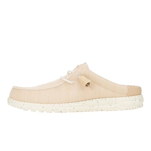 HEYDUDE Wally Slip Stretch Sox Irish Cream Size 10, Mens Shoes, Men's Slip-on Loafers, Comfortable & Light-Weight