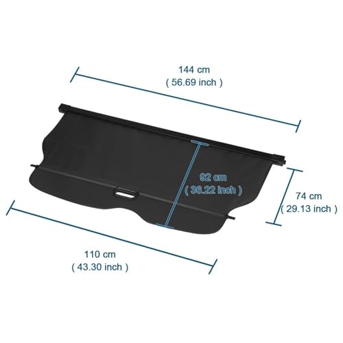Cubierta de carga retráctil para maletero de Jeep Grand Cherokee 2011-2016 2