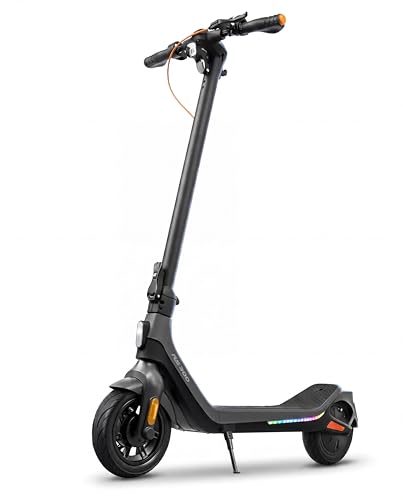 LAELIN RS-Serie E-Scooter mit Straßenzulassung und Fingerprint Sensor (20 km/h bis zu 85km Reichweite 45% Steigung Schlauchlos Dual-Bremsen Display App TCS) (Max. 45km Reichweite RS300)
