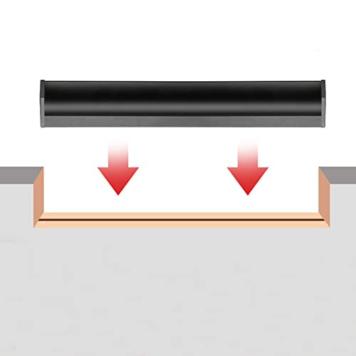 Hoopever 600mm Finger Edge Pulls, L Shape 90°Concealed Handles with Snaps, Aluminum Alloy Slotted Insert Furniture Handle - Image 4