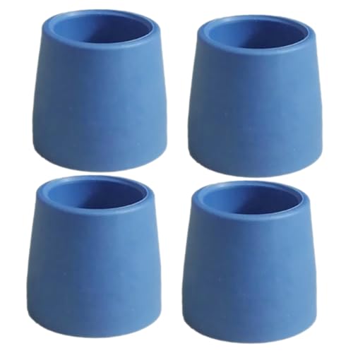 Beavorty 4pcs Rubber Crutches Accessories Cane Tips Thickened Pole Tip Covers Rubber Tips Blue