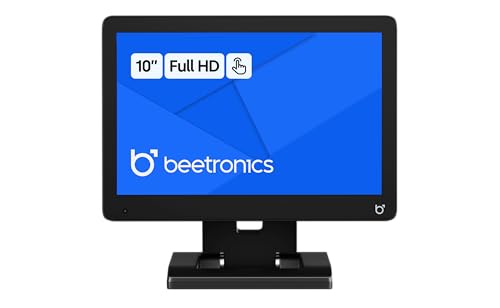 Image of Beetronics 10 Inch Touchscreen Monitor | Full HD 1080p | 10TS7 - Industrial-Grade, Professional Grade Multi Touch Display for PC, Mac, Linux - HDMI, VGA, BNC, RCA Inputs