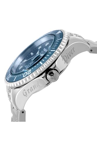 Invicta Stainless Steel Analog Blue Dial Men Watch-18160, Silver Band - Image 3