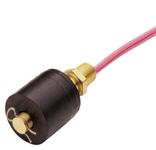 Gems Sensors 01701 Buna N Float Single Point Rugged Compact Alloy Level Switch with Brass Stem and Mounting, 1