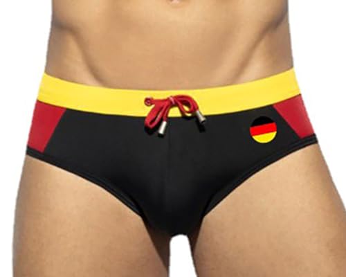 Mens Boys Swim Briefs Sexy Bikini Bottom Swimwear Boxer Quick Dry Swimsuit with Elastic Drawstring3