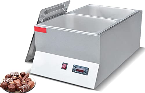 Máquina Temperadora de Chocolate con 2 Calderos de Acero Inoxidable miniatura 1