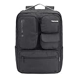Santino Mochila Notebook Pop Organizer Preto – 27L, RPET Ecológico Repelente à Água, USB Externo, Porta Notebook 14" e Bolso Antifurto SAN271U