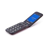Panasonic KX-TU400EXR - Teléfono Móvil Para Personas Mayores (Botón SOS, Pantalla color TFT 2.4", 450HRS en Reposo, 4HRS de Conversación, Linterna, Cámara, Bluetooth), color Burdeos
