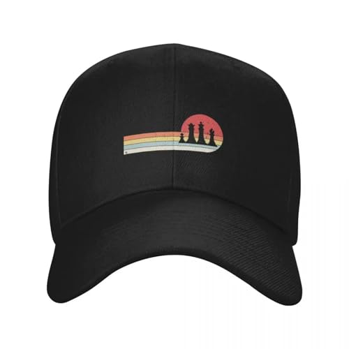 Casquette de baseball roi des échecs cadeau vintage pour homme