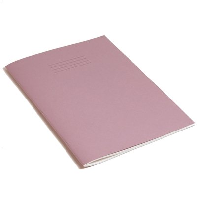 RHINO Stationery Exercise Book | A4 | 80 Page | 8mm Lined With Margin | Purple | School Books | Pack of 10