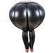 Produktbild YEBIRAL Damen Kunstleder High Waist Leggings Skinny Streetwear- & Sporthose Leder-Optik Strumpfhosen Pants (M,Schwarz)