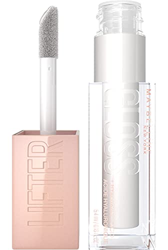 Maybelline New York, Brillo de labios Lifter Gloss, Hidratación Intensa y Labios Rellenos Sin Retoques, Fórmula con Ácido Hialurónico, en Tono 01 Pearl