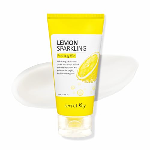 SECRETKEY Lemon Sparkling Peeling Gel, Deep Cleansing, Exfoliation, Skin Moisturization, Low...