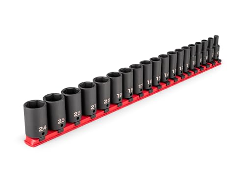 Image of TEKTON 3 /8 Inch Drive Impact Socket Set, 19-Piece | SID91117