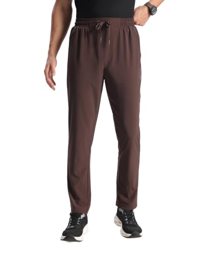 Image of Jockey MV25 Men Recycled Microfiber Elastane Stretch Active Wear Trackpant with Zipper Pockets and StayFresh Treatment