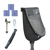 Wasserloses Urinal | Außentoilette | Wand-WC mit Deckel für Camping, Garten, Schlafsaal und Flüchtlingsunterkunft