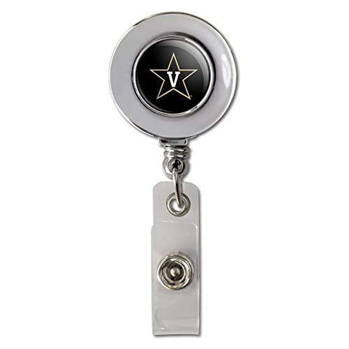 Vanderbilt University Logo Retractable Reel Chrome Badge ID Card Holder Clip