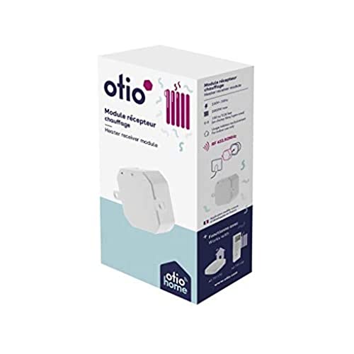 Otio - Module Récepteur encastrable Chauffage Connecté - 230V~ 50Hz, 2000W Max - Compatible Google Home/Amazon Alexa, Réception 100m - Installation Facile -...