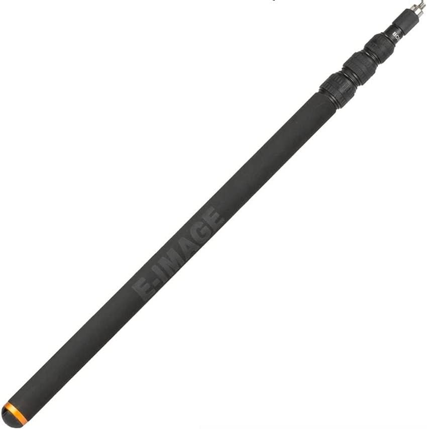 BC09 8.5ft Carbon Fiber Microphone Extension Telescopic Boom Pole with Cover for Recording, Interview, Filming (Black)