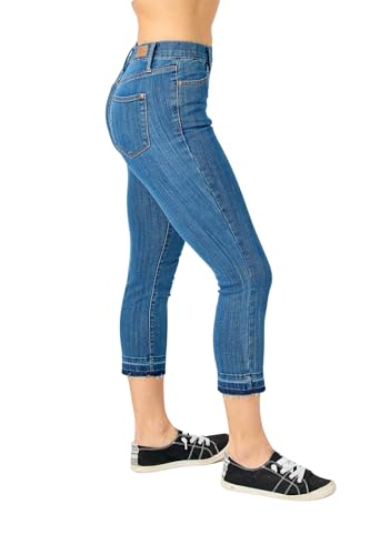 Judy Blue Women's High Waist Easy Pull On Capri Jeans4