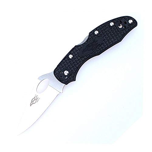 GANZO Firebird F759M Pocket Folding Knife 440C Stainless Steel Blade Nylon Glass Fiber Anti-Slip Handle with Clip Tactical Survival Fishing Camping EDC Knife (Black)