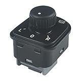 Side Mirror Switch Control Wing Mirror Switch Fits Jetta 2005-2010, GTI 2010-2014, Jetta 2005-2010, Passat 2006-2010, Tiguan 2009-2015, CC Eos Golf, Replaces 901-507 1K0959565KREH