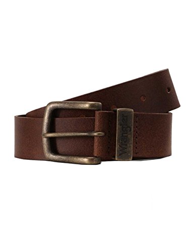 WRANGLER - Gürtel Herren - 100% Leder - Metal Loop - Cognac – Ansicht 1