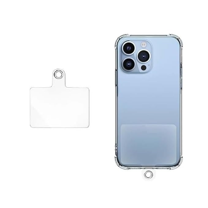 Universal Phone Lanyard Tether Tab with Metal Ring – Heavy-Duty Plastic Phone Tether Patch, Anti-Lost Lanyard Tab, Compatible with All Mobile Phones, 5.5 cm Phone Charm Hook-image-41