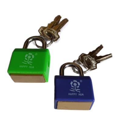 Auraaq Small Luggage PadlocksSuitcase Locks with Keys, Metal Padlocks Mini Lock for School Gym Classroom Matching Game (Multicolor, 2 Pack)-image-35