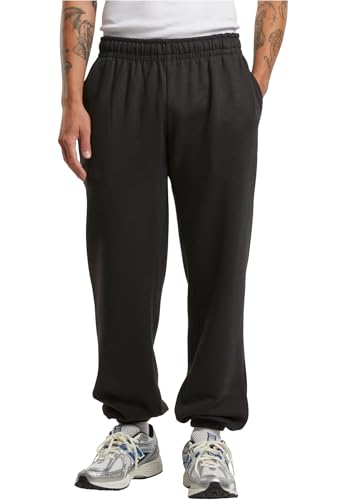 Jogging Homme Noir Survêtement Urban Classics Confortable : Pantalon de sport coton avec poches