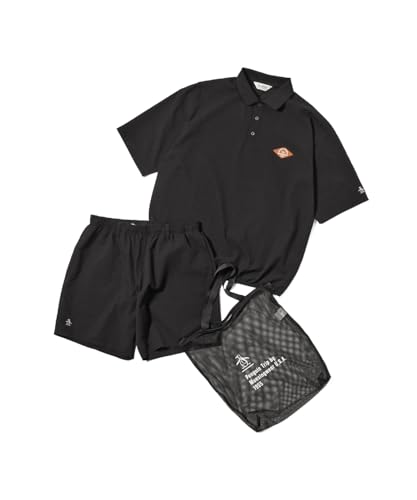 penguin BY MUNSINGWEAR ショートスリーブ ユーティリティ3ピースセットアップ ゴルフ MU6SJK03M (BK00(ブラック), L)