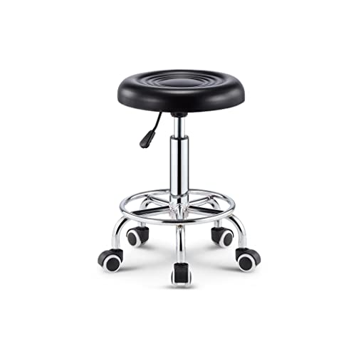 Tabouret de bar chaise haute noire de salon avec dossier confortable