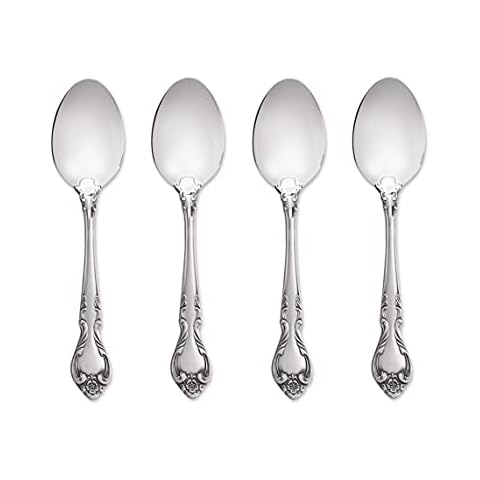 Lyon Queens Fancy 18/8 Stainless Steel Teaspoon (Set of Four) Cover