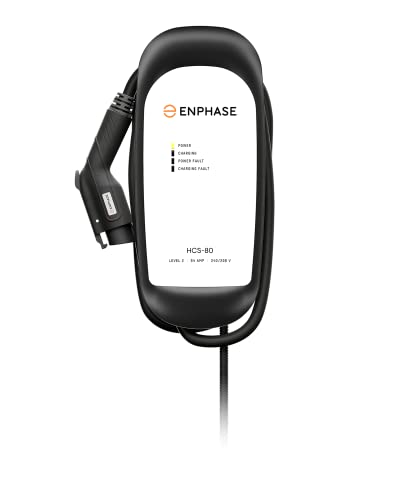 Enphase Level 2 Ev Charger, Safety Certified, 64 Amp, 240V, Hardwired, 25Ft Cable, J1772, Compatible With Us Electric Vehicles, Hcs-80 Home Electric Car Charging Station - Formerly Clippercreek #TOP2