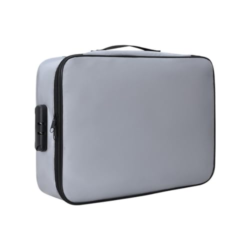 Catonlifer 耐火バッグ パスワードロック付 耐高温 耐久性 防火 収納ケー手提げ マルチケース 耐火収納ケース 防火ファイル袋 証明書収納ポーチ 旅行用 家庭用 業務用 防災用 集金袋 貴重品入れ 収納ス 大容量 パスワードロック 金庫 書類ケー