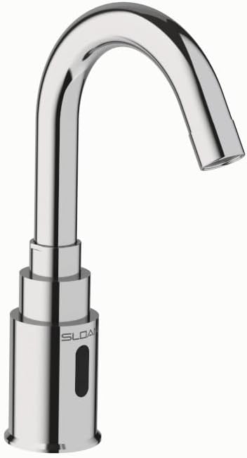 SLOAN 3362104 Battery Powered, Deck Mounted, IR Faucet with Gooseneck Spout