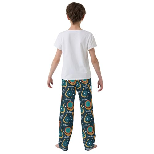 Snails Hand Drawn Colored Boys Pants for Kids Jogger Pants with Pockets S-XL3