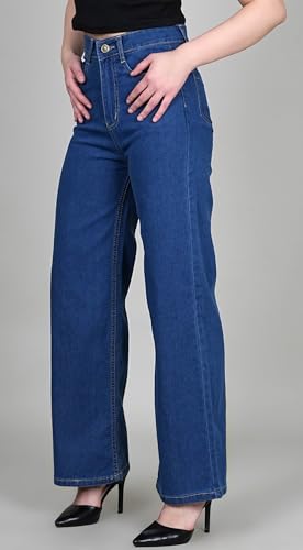 Image of ADBUCKS Wide Leg Jeans for Women | Jeans Pant for Women | High Rise Jean I