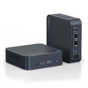 TRIGKEY Key N150 Mini PC, Intel Twin Lake N150 (4C/4T, Up to 3.6GHz) 16GB DDR4 RAM 500GB SSD Small PC, Dual 1000MB/S LAN Mini Computers Support Dual HDMI 4K UHD/WiFi5/BT5/Wake ON LAN/Auto Power ON