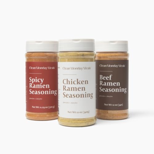 Clean Monday Meals Ramen Seasoning Trio — Chicken, Beef &amp; Spicy