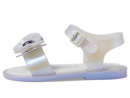 mini melissa Girl's Mini Mar Sandal + Barbie (Toddler/Little Kid) Pearly Blue 5 Toddler M4