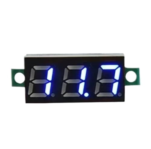 Voltmètre numérique LED 0-100V à micro-gabarit 30x12 mm haute visibilité pour intégration étroite