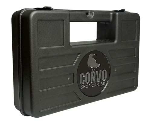 Maleta Case Rígida Para Pistola Revólver Airsoft Airgun Corvo Shop Transporte Guardar
