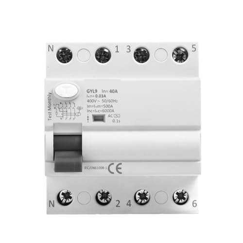 Disjoncteur Différentiel GYL9 4P Haute Performance Matériau Isolant AC - 2